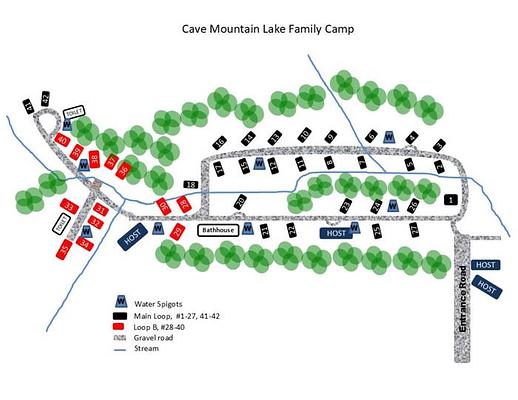 G1, Loop: Cave Mountain Lake Group Camp