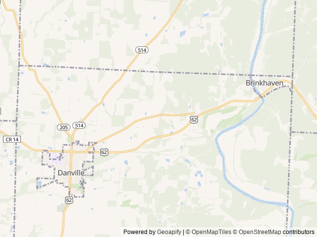 Map for The wildwood near Danville, OH