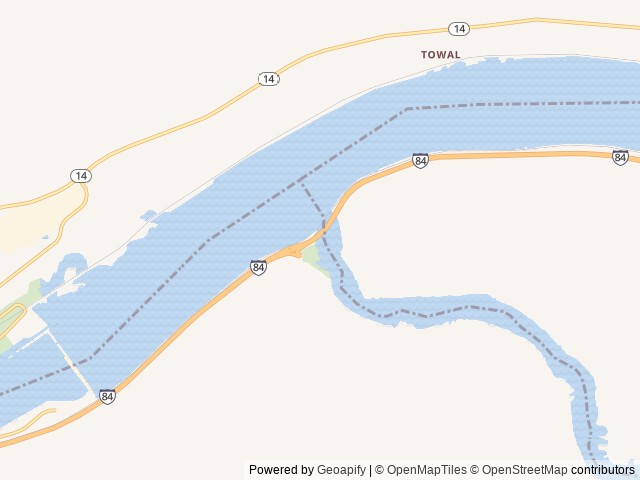 Map of Lepage Park location at Rufus, OR, United States
