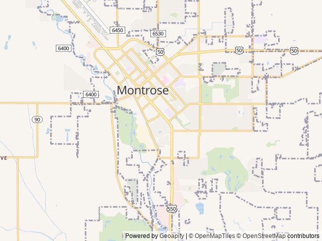 Map for 2023 Forest River RV Rockwood GEO Pro 19BH near Durango, CO