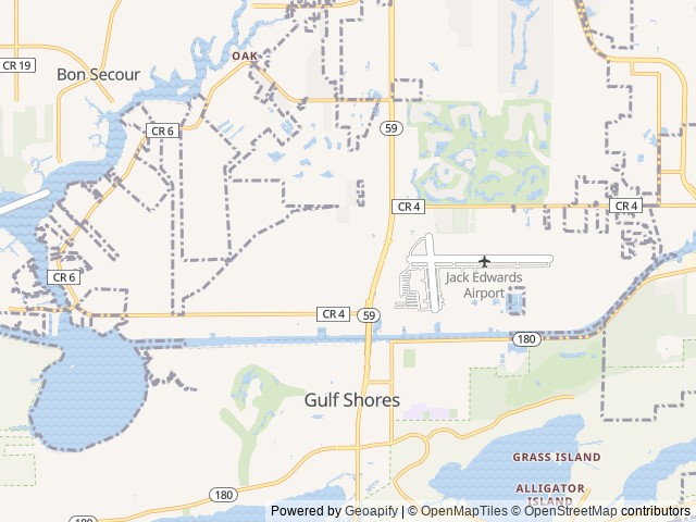 Map for 2022 Jayco Eagle HT 312BHOK near Gulf Shores, AL