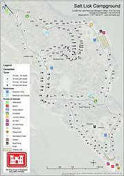 Map of Salt Lick Creek Campground