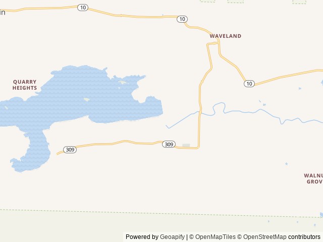 Map of Outlet Area location at Havana, AR, United States