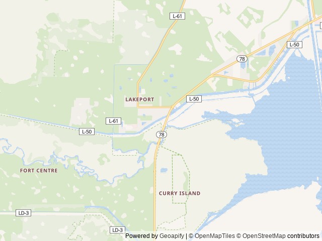 Map of Aruba RV Resort location at Moore Haven, FL, United States