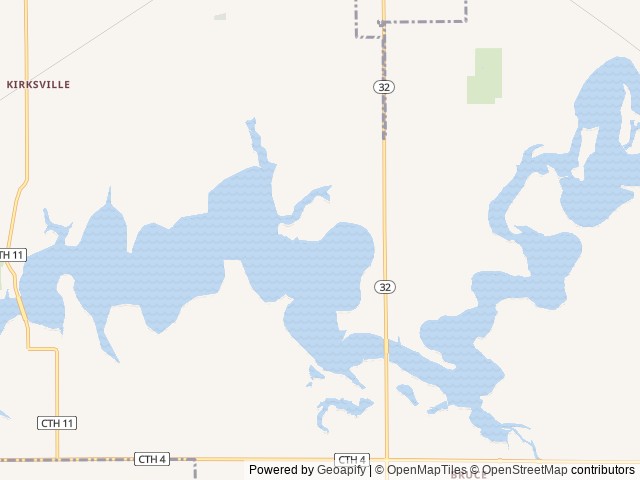 Map of Forrest W. Bo Wood location at Shelbyville, IL, United States