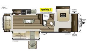 2018 Keystone RV Cougar Half-Ton Series 32RLI