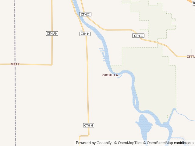 Map of Big Franks location at Fremont, WI, United States