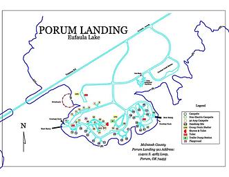 Porum Landing Map