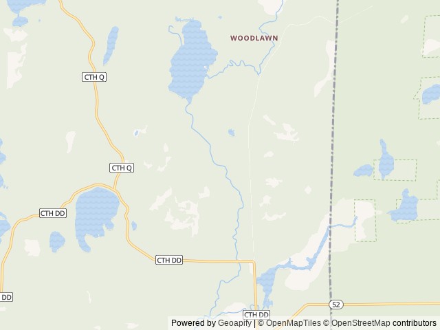 Map of Lily River RV Park and Cabins LLC location at Pickerel, WI, United States