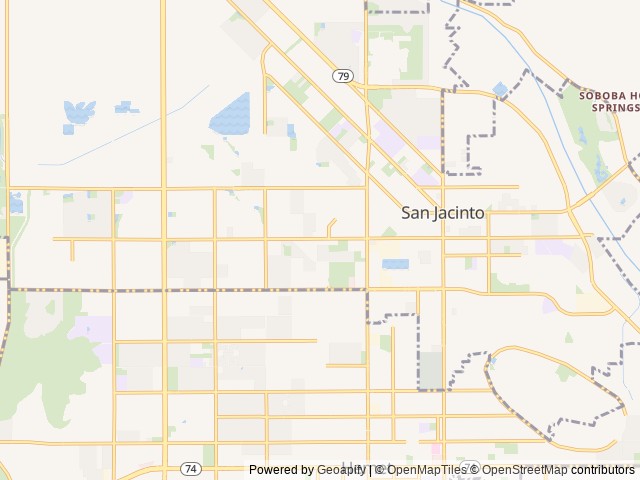 Map for 2020 Forest River RV Shockwave 24RQMX near San Jacinto, CA