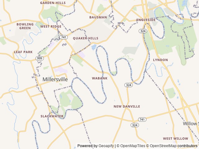 Map of Circle M RV and Camping Resort location at Lancaster, PA, United States