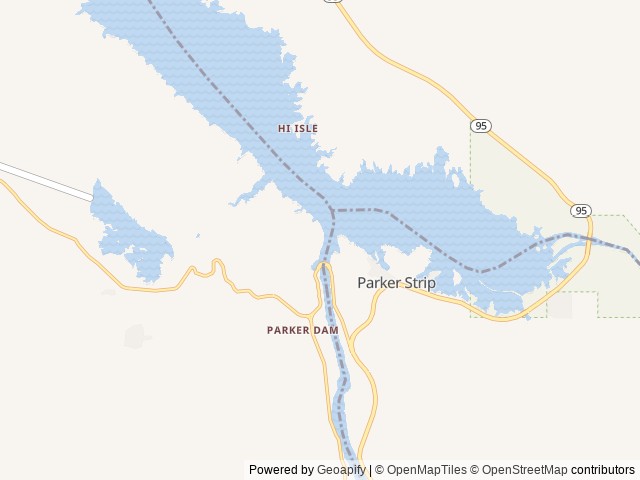 Map of Lake Havasu Shoreline Sites location at Lake Havasu City, AZ, United States