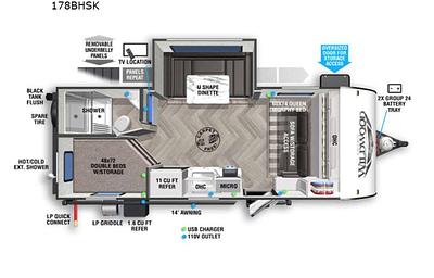 2022 Forest River RV Wildwood FSX 178BHSK