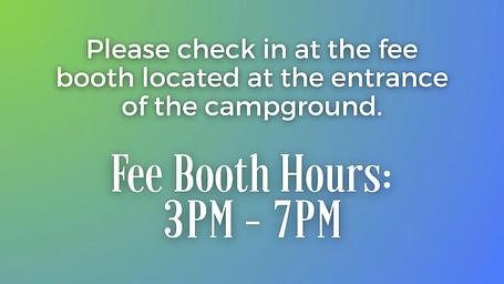 Fee Booth Hours
