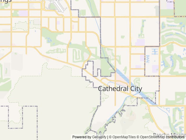 Map of Tramview Mhp location at Cathedral City, CA, United States