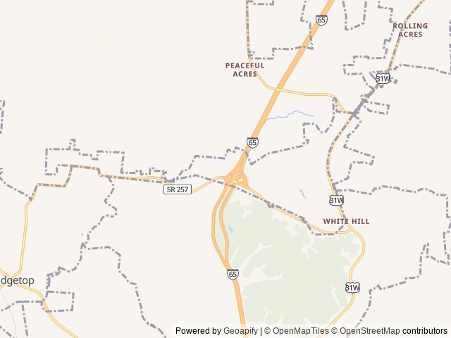 Map of Owl's Roost Campground, Goodlettsville TN location at Goodlettsville, TN, United States