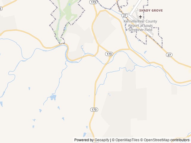 Map of KERRVILLE RV PARK & CABINS location at Kerrville, TX, United States