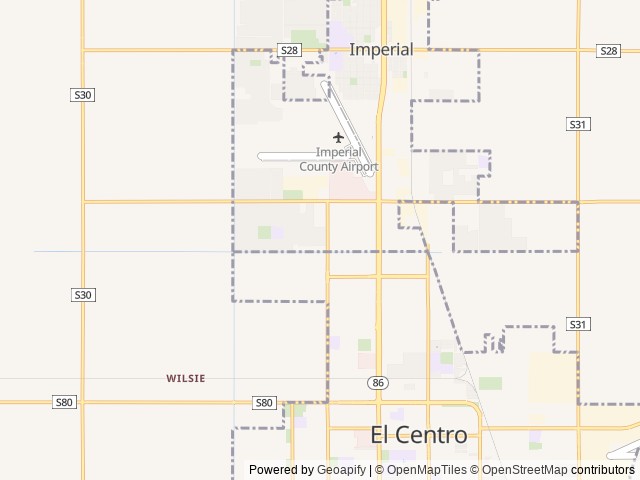 Map for Fun and friendly family bird near Imperial, CA