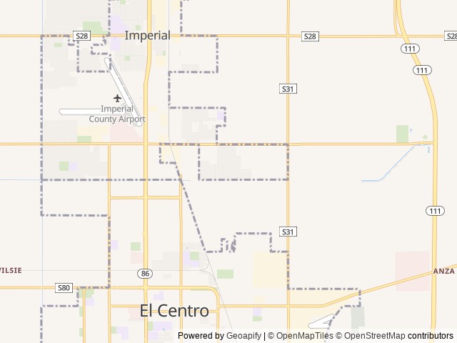 Map for Toy Hauler 5th wheel  Holiday Rambler near Imperial, CA