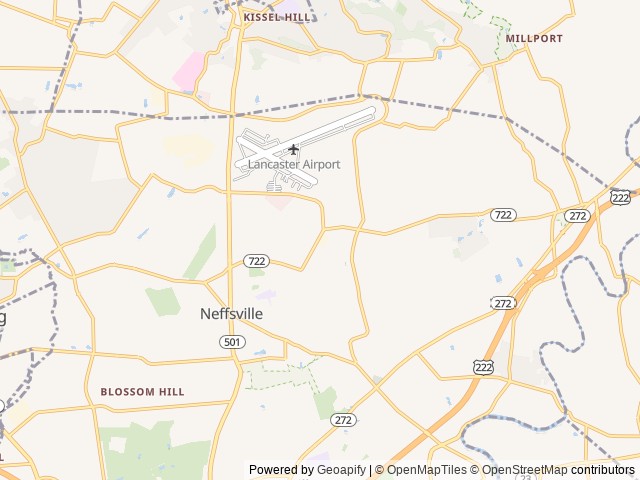 Map for Magnolia Farms Marriott - 2011 Thor Chateau 28Z near Lititz, PA