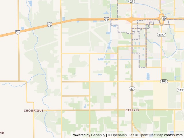 Map of SMG Design location at Sulphur, LA, United States