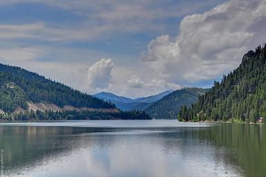 Painted Rocks Lake View from the dam