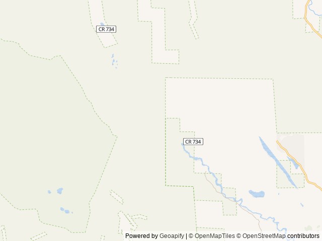 Map of Oh Be Joyful Recreation Area location at Gunnison, CO, United States