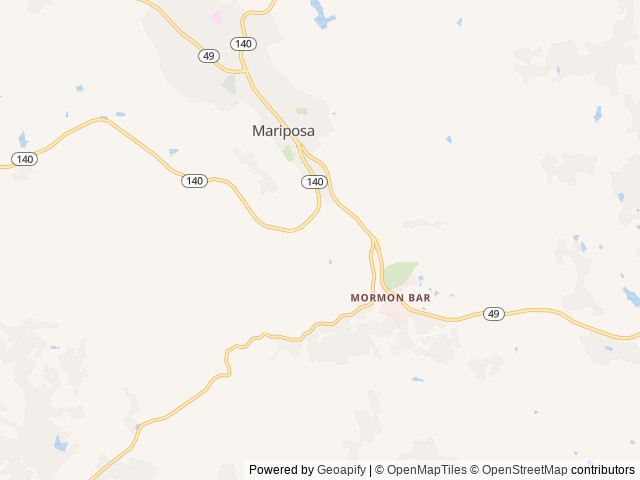 Map of Wildhaven Yosemite location at Mariposa, CA, United States