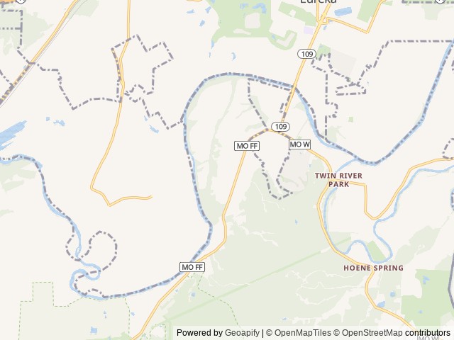 Map for 2022 inTech RV Flyer Explore near Eureka, MO