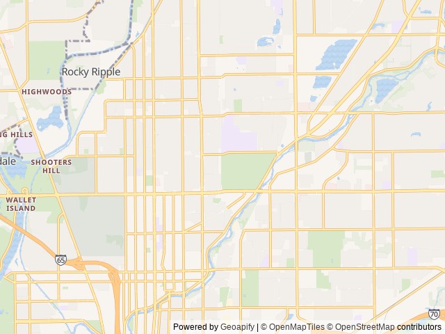 Map of Indiana State Fairgrounds Campsite location at Indianapolis, IN, United States