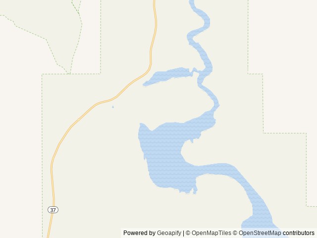 Map of Horseshoe Bend Campground location at Lovell, WY, United States