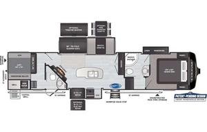 2021 KEYSTONE COUGAR 364BHL Fifth Wheel
