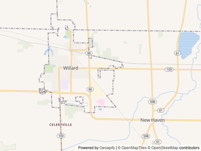 Map for Pet & Family-Friendly 2015 Keystone Hideout 280LHS near Willard, OH