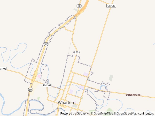 Map of Jetstream RV Resort at Wharton location at Wharton, TX, United States