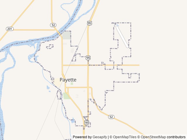 Map for 2020 Winnebago Minnie Winnie 328QR near Payette, ID