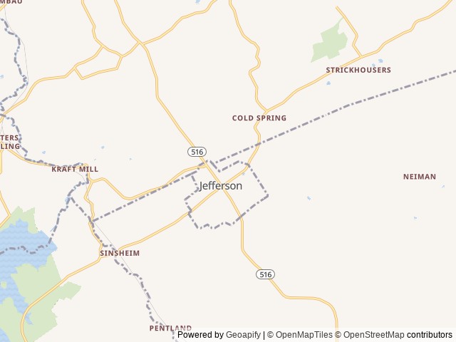 Map for 2016 Coleman with Bunk Beds near Spring Grove, PA
