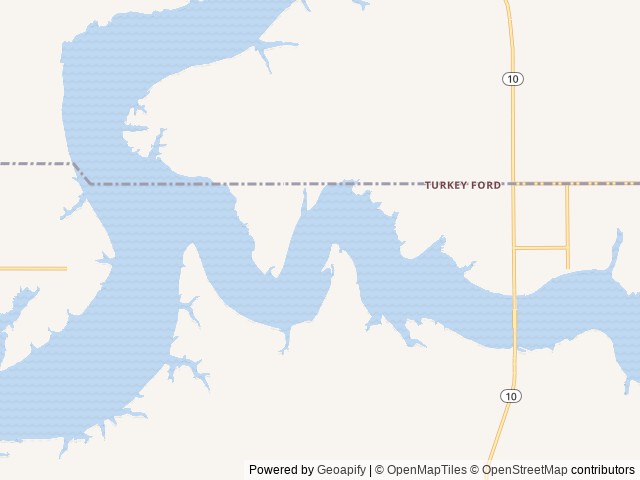 Map of Willow Spring Cabins & RV location at Grove, OK, United States