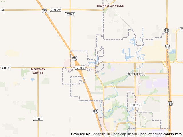 Map of Lantern Resorts/ Deforest location at Deforest, WI, United States