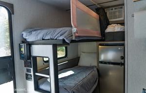 Solar-powered, lightweight, adventure bunkhouse