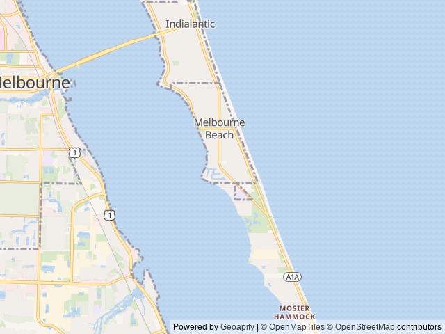 Map for Sean & Mary’s Family Adventures near Melbourne Beach, FL