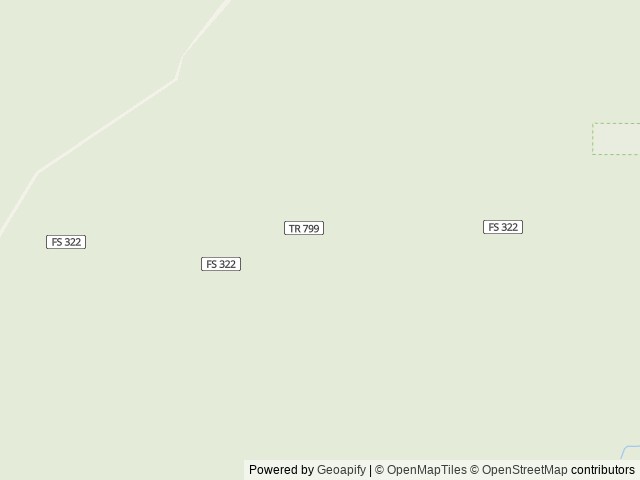 Map of Minton Peak Lookout location at Trout Creek, MT, United States