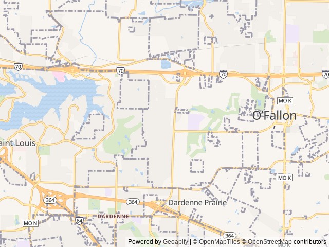 Map for 2021 Stealth Nomad Toy Hauler 24FB near O'Fallon, MO