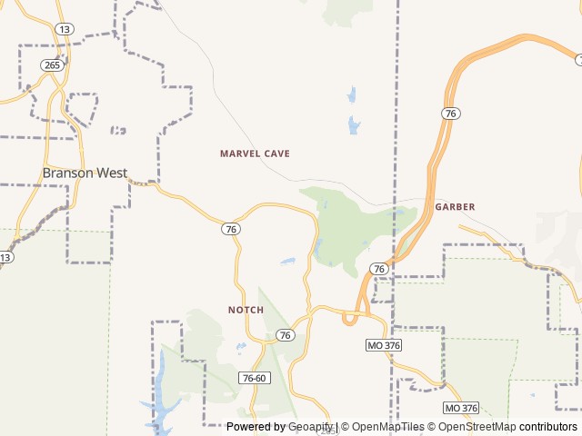 Map for 2022 Palomino Puma 28BHSS near Reeds Spring, MO