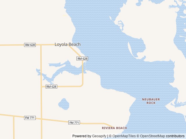 Map of SeaWind RV Resort location at Riviera, TX, United States