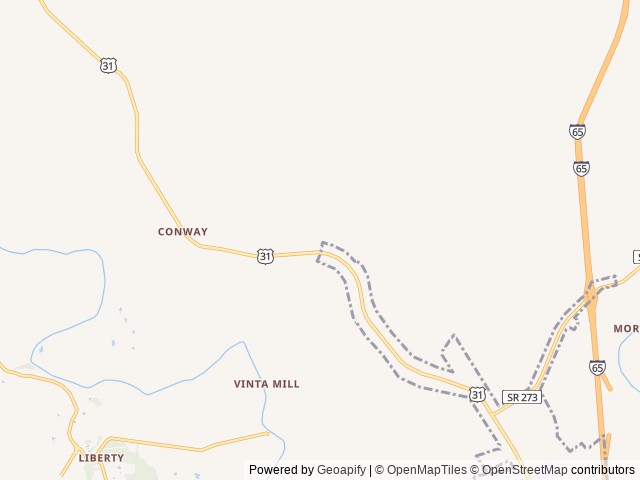Map for 2019 Montana 3855BR near Prospect, TN