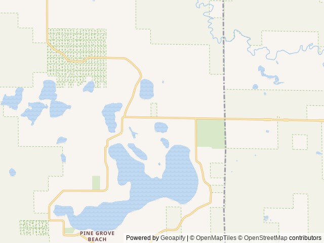 Map of Tall Oaks Odd Fellow and Rebekah Camp of Michigan location at Baldwin, MI, United States