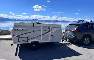 Light A-frame Pop-up, Towable Trailer