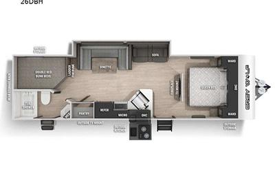 2021 Forest River RV Cherokee Grey Wolf 26DBH