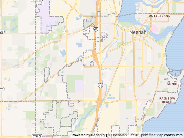 Map for 'Merica 25' Travel trailer near Neenah, WI