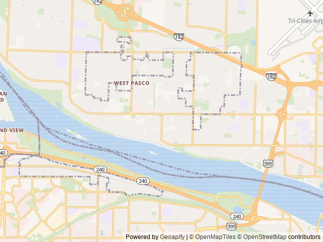 Map for 2022 Forest River RV Cherokee Wolf Pack 24PACK14+ near Pasco, WA